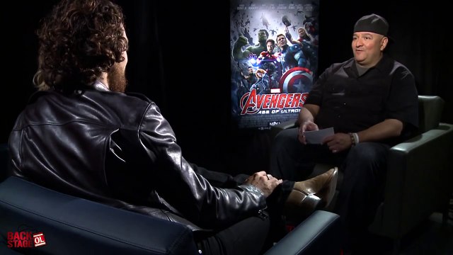 AVENGERS: AGE OF ULTRON Interviews with Aaron Taylor Johnson & Elizabeth Olsen