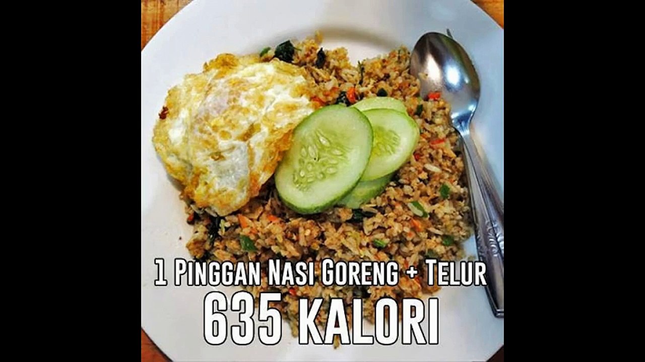 TIPS TURUN BERAT BADAN - JUMLAH KALORI DALAM MAKANAN KEGEMARAN RAKYAT MALAYSIA