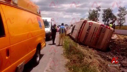 Vuelca autobús primera plus, hay 16 heridos