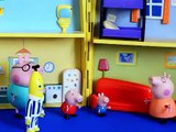 NEW Peppa Pig Full Episode Play Doh Sleep Over Bananas in pajamas Daddy pig Mammy pig