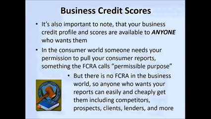 Business Credit Scores Part 2