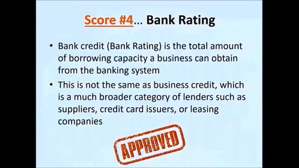 Business Credit Scores Part 5