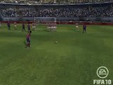 Gol punizione Xavi Barcelona Demo FIFA 10