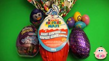 Opening a Collection of Easter Surprise Eggs! With a Huge Kinder Surprise Maxi Egg!