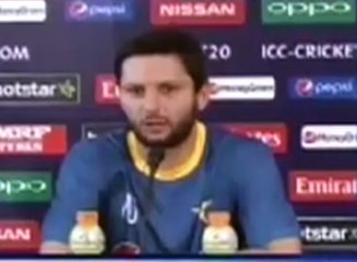 Afridi media talks in India