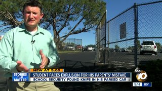 Student faces expulsion for his parents mistake