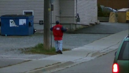 Epic drunk walking guy