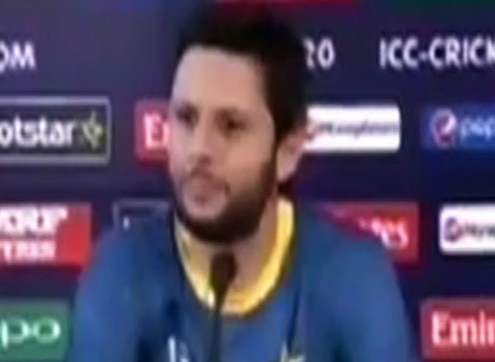 Shahid Afridi media talks in India