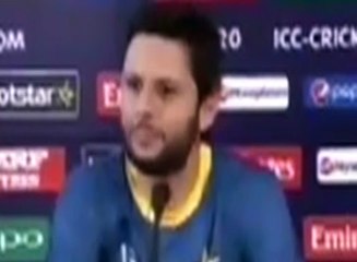 Shahid Afridi media talks in India