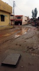 Funny Pakistani boy running in mud water