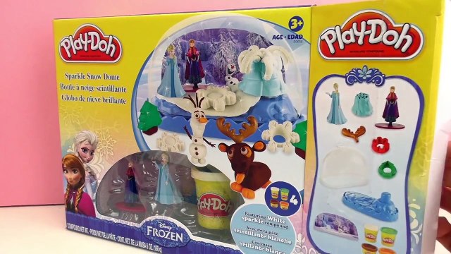 Play Doh Disney La Reine des Neiges | Coupole de neige scintillante | Unboxing | Français