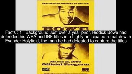 Background of Riddick Bowe vs. Larry Donald Top 13 Facts.mp4 (World Music 720p)