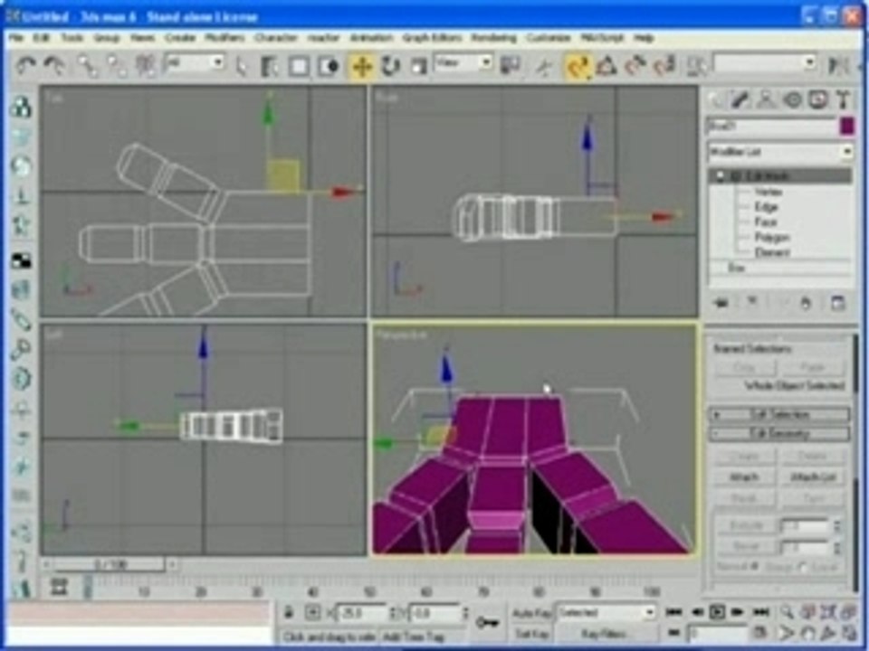Tuto 3ds Max - Faire un pied d'alien