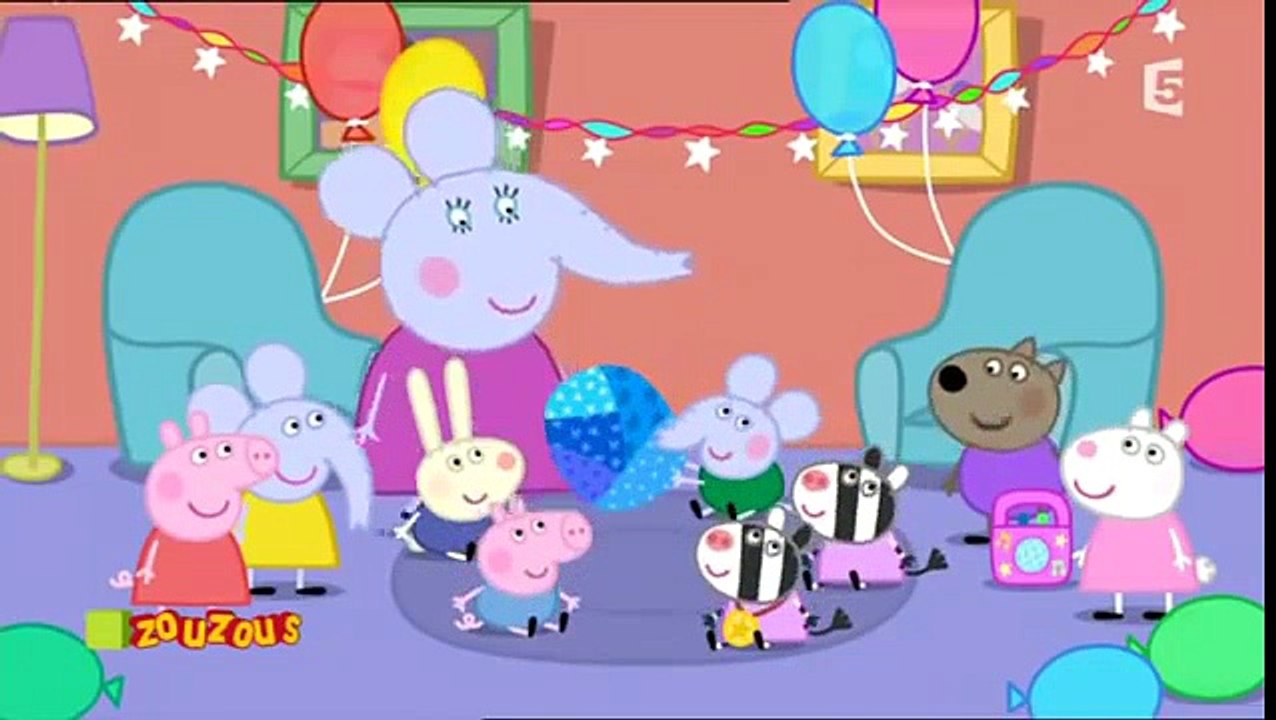 Peppa Pig - L'anniversaire d'Edmond Éléphant  Tchoupi Dessin Animé