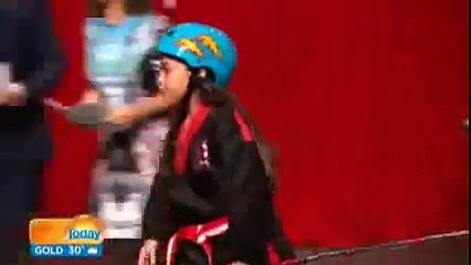 Karl Stefanovic loses it at a bizarre talent show performance, looks like camera man did t