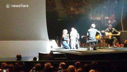 Adele invites six-year-old boy on stage