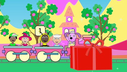 Numbers & Counting with Poochy Choo Choo and Surprise Boxes ¦ Children's educational  video and song