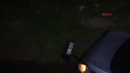 Otomobiliyle Kanala Uçtu