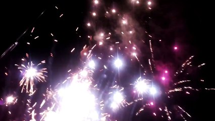 Vatromet za doček nove 2016 godine. Dugo Selo 01.01.2016.