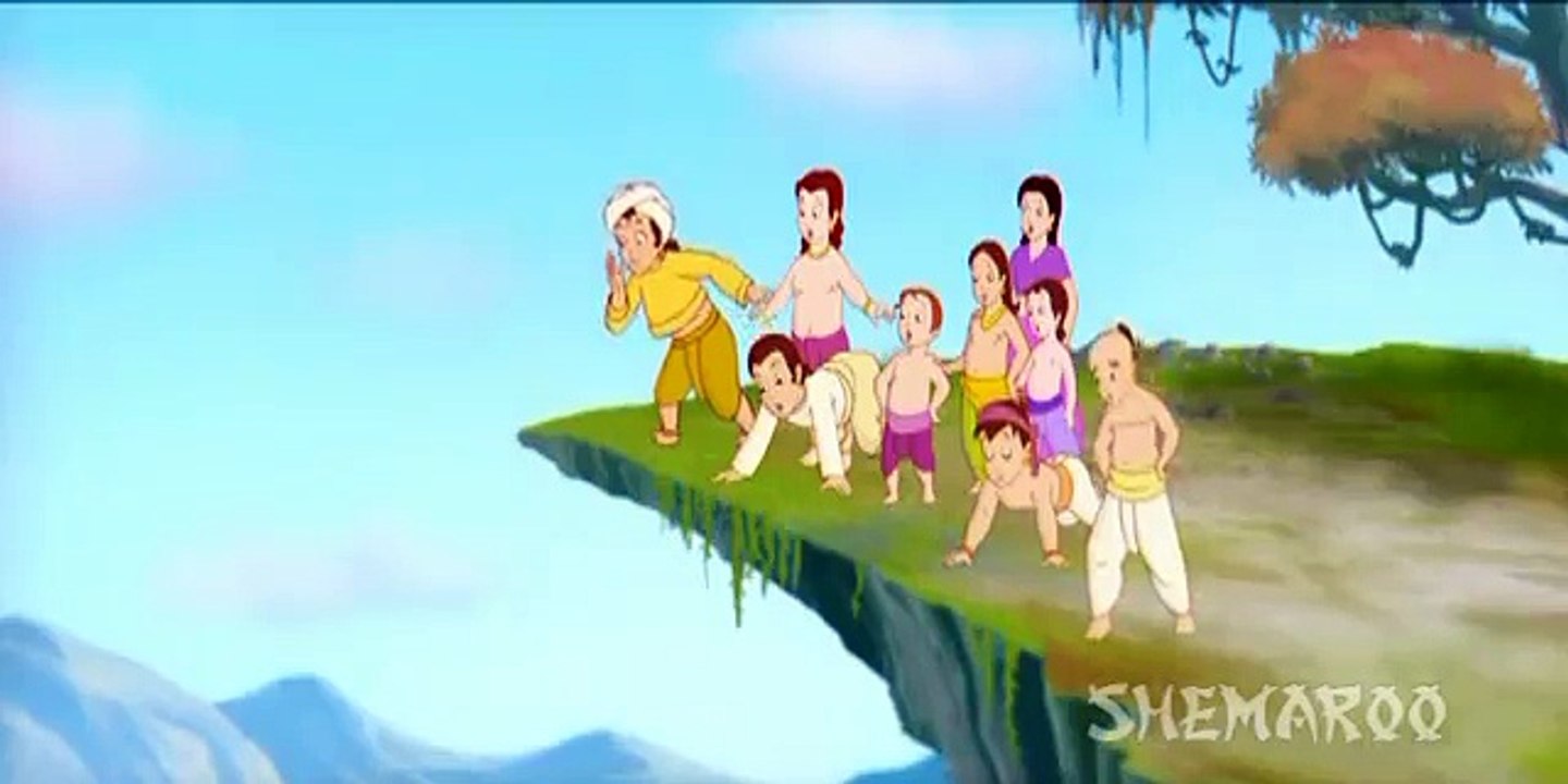 Dashavatar - Lord Krishna Tames The Serpant Kaliya - Catoon Action Scene