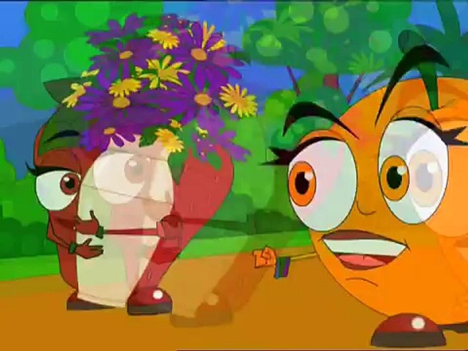 Funny Animated Scene - Fruit Salad - Strawberry Nurtures Lucky