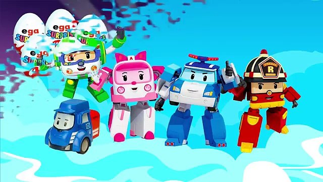 Surprise Eggs!!! Robocar Poli Робокар Поли Киндер сюрприз и другие мультики!!!