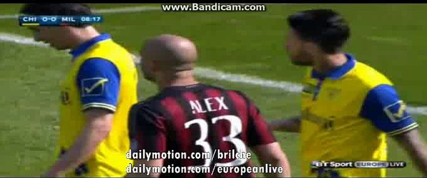 Chievo 1st BIG Chance | ChievoVerona 0-0 AC Milan - Serie A - 13.03.2016