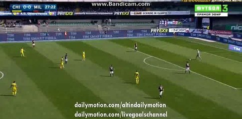 Carlos Bacca Incredible 1st Touch - ChievoVerona vs AC Milan - Serie A - 13.03.2016