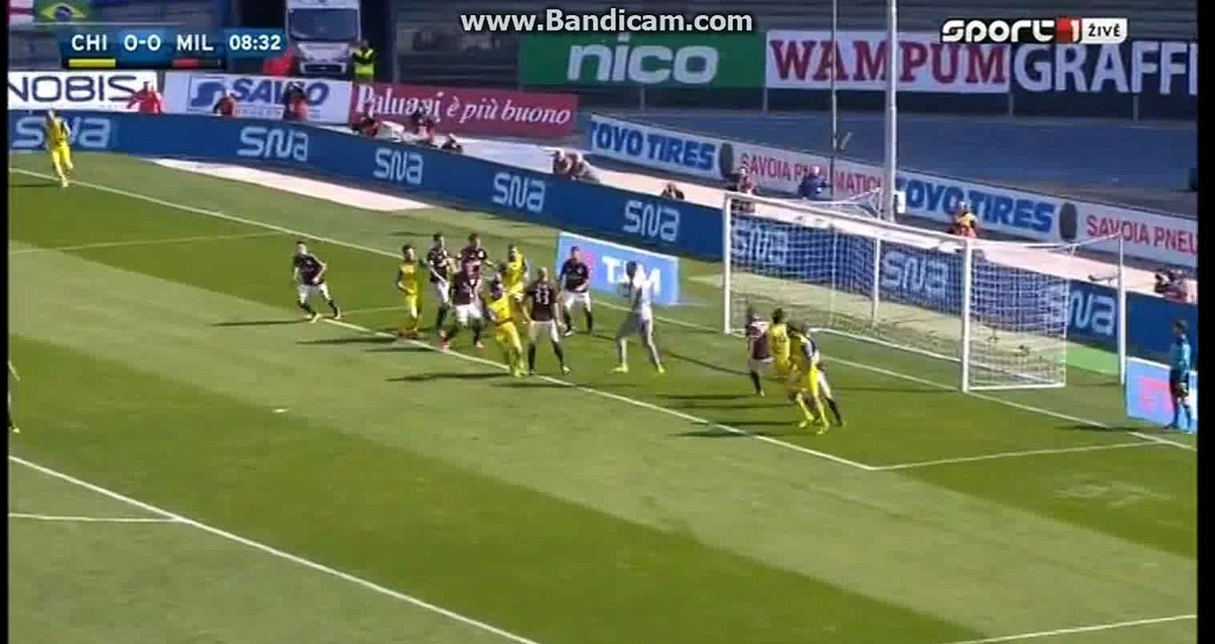 Chievo super chance to score - Chievo vs Milan 13-03-2016