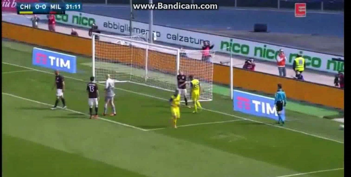 Abbiati super save - Chievo vs Milan 13-03-2016