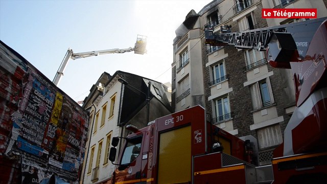 Rennes. Feu d'appartement rue Saint-Louis