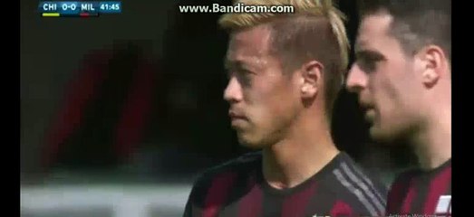 Keisuke Honda SUPER FREE KICK CHIEVO 0-0 MILAN 13-02-2016