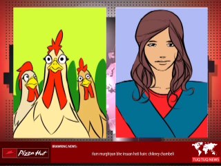 Chicken Brawking News by Pizza Hut - Cartoon