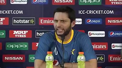 Afridi 1st  press conference after reaching india