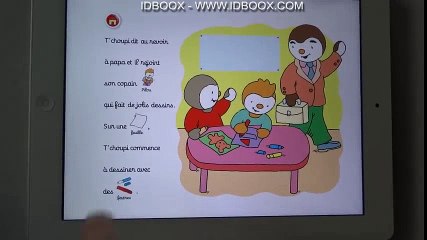 T'Choupi (TChoupi) à l'école livre interactif  Dessins Animés T'choupi
