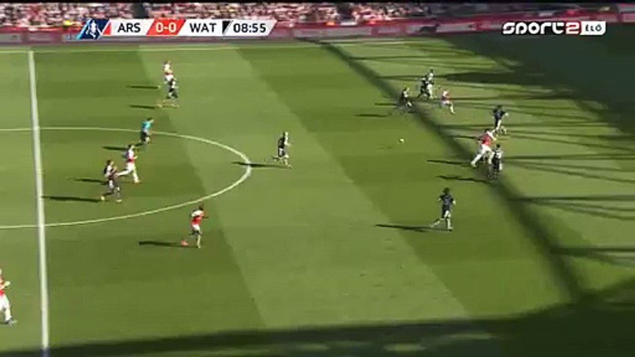 Olivier Giroud Goal Annulled HD - Arsenal 1-0 Watford - 13-03-2016