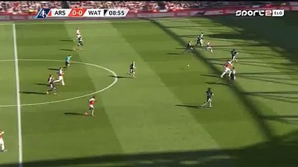 Olivier Giroud Goal Annulled HD - Arsenal 1-0 Watford - 13-03-2016