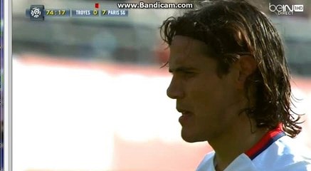 Edison Cavani GOAL  - Troyes 0 - 8 PSG - 13.03.2016