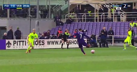 Mauro Zarate  Goal - Fiorentina 1-0 Hellas Verona 13.03.2016
