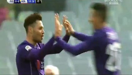Goal Mauro Zarate - Fiorentina 1-0 Hellas Verona (13.03.2016) Serie A