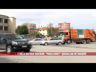 E DIELA RIKTHEN TRAFIKUN, “PARALIZOHET” QARKULLIMI NË SHKODËR