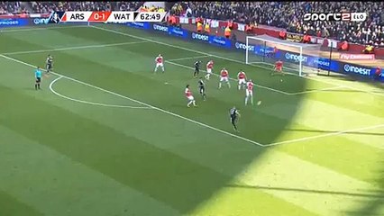 0-2 Adlène Guedioura Goal | Arsenal 0-2 Watford FA CUP