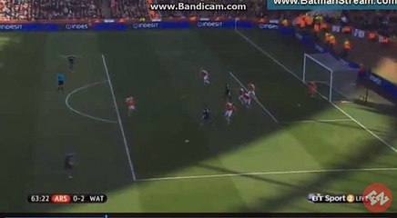 What a increddible Power ful SHOOT   Goaaal Adlene Guedioura - Arsenal 0 -  2 Watford  -  13.03.2016