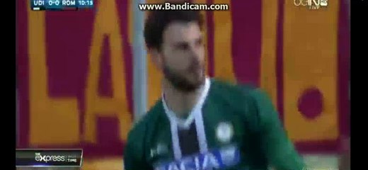 Mohamed Salah Incredible Miss - Udinese 0-1 Roma 13-03-2016
