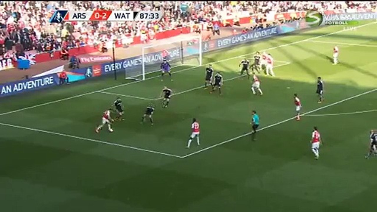 1:2 Danny Welbeck Goal | Arsenal vs Watford Fa CUP