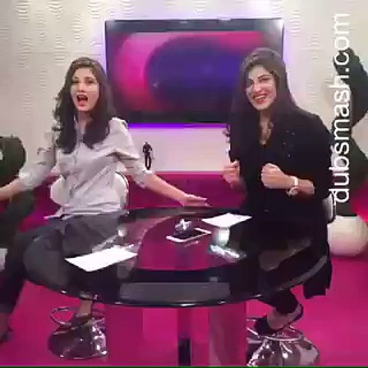 VJ Hina & VJ Parvasha New Dubsmash Video