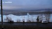 Giant ice hummocks in Lake Baikal, Russia