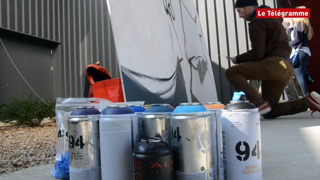 Quimper. Une fresque en hommage à Bruno Le Floc'h
