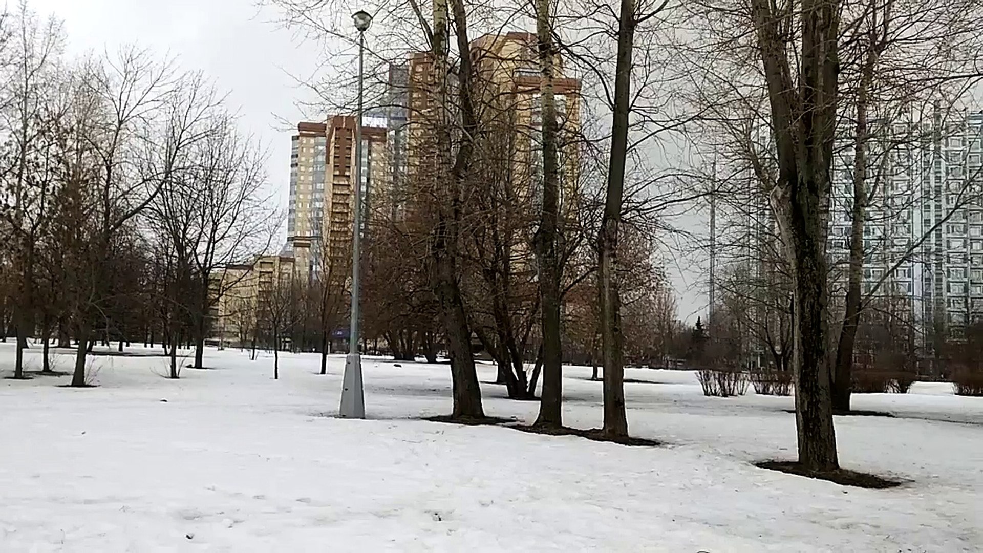 ⁣Мартовский снег в Москве
