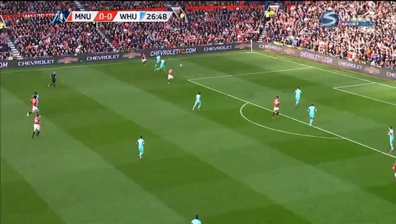 Ander Herrera Fantastic Chance HD - Manchester United 0-0 West Ham (FA Cup) 13.03.2016 HD